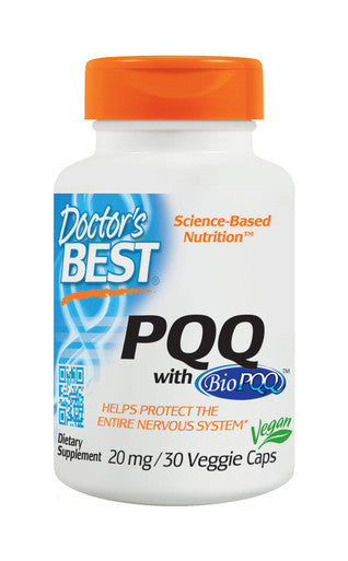 Doctor'S Best, Pqq, With Biopqq, 20 Mg, 30 Vegan Capsules, Soy-Free, Gluten-Free