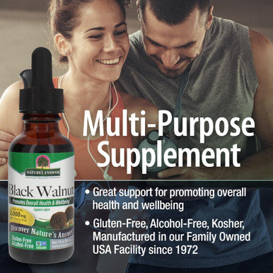 Nature's Answer Black Walnut Green Hulls Alcohol Free 1 oz