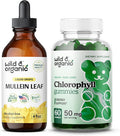Wild & Organic Mullein Drops 4 Oz & Chlorophyll Gummies 60 Chews