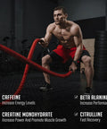 OMNIA Power Pre Workout Powder - Energy Drink with Creatine Monohydrate, Beta Alanine, Caffeine and Citrulline, Physical Performance for Gym or Sports, 40 Servings - Tropical Punch Surge
