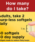 Nature Made Extra Strength Burp Less Omega 3 Fish Oil 1400 Mg Minis Fish Oil Supplements As Ethyl Esters For Healthy Heart Brain And Eyes Support 60 Softgels 30 Day Supply