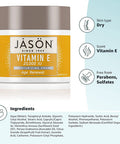 Jason Moisturizing Creme, Vitamin E 25,000 Age Renewal, 4 Oz