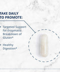 Metagenics SpectraZyme Gluten Digest - Digestive Enzyme - Help Digest Wheat Barley & Rye Grains - Gut Health Supplement - Non-GMO Gluten- & Vegetarian - 90 Capsules