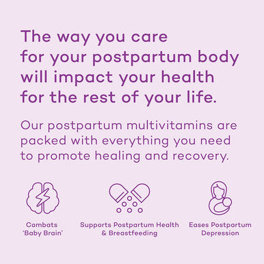 PREMAMA Postpartum Multivitamin with Vitamin B12 Folate Postnatal Support for Lactation and Breastfeeding 28 Servings