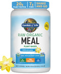 Garden of Life Raw Organic Perfect Food Alkalizer & Detoxifier Juiced Greens Superfood Powder & Vegan Protein Powder - Raw Organic Meal Replacement Shakes - Vanilla - Pea Protein