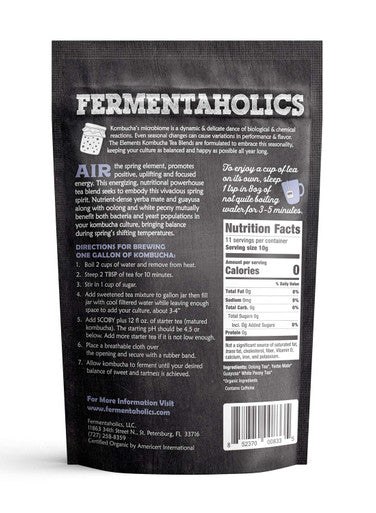 Fermentaholics - Element Kombucha Tea Blends | Usda Organic Kombucha Tea Blend | her (Air Blend)
