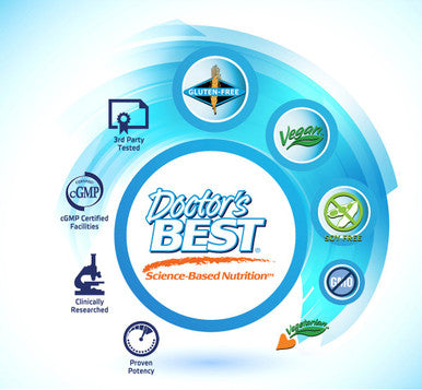 Doctor's Best Sustained Plus Immediate Release L Arginine Non GMO Vegan Gluten Free Soy Free 500 mg 120 Bilayer Tablets