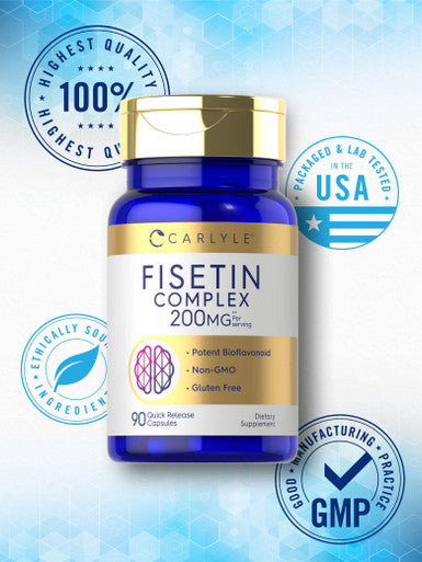 Carlyle Fisetin Complex | 200Mg | 90 Capsules | Non-Gmo And Gluten Free Supplement