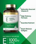 Carlyle Vitamin E Plus Mixed Tocopherols | 1000 Iu (671Mg) | 150 Softgels | Non-Gmo And Gluten Free Formula | Naturally Sourced