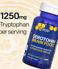 Serotonin W/ L Tryptophan Rholiola Mood Support Serotonin Supplement Promotes Positive Mood Calmness Increased Energy Happy Mood Brain Support Supplement 60Ct
