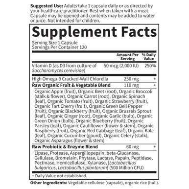 Garden of Life Vitamin Code, Raw D3, 2, 000 IU, 60 Veggie Capsules, 1 Units