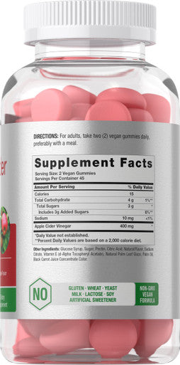 Horbaach Apple Cider Vinegar Gummies 90 Count