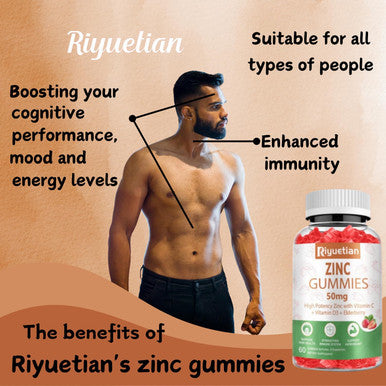 Zinc Gummies - 50Mgzinc Gummies Vegan Immune Health - Non-Gmo, Vegan - Natural Antioxidant Zinc Supplements For Men & Women - Vitamin C And Zinc Gummies - 2 Pack