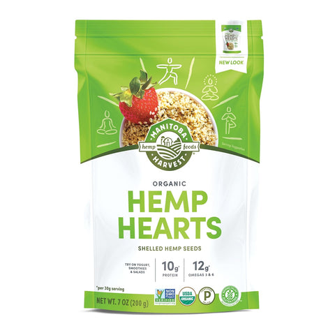 Manitoba Harvest Organic Hemp Hearts, Shelled Hemp Seeds, 5 lbs | 10 g Plant-Based Protein and 12 g Omegas 3 and 6 per 30 g Serving, Easy to Digest with 9 Amino Acids, Gluten-Free, Non-GMO