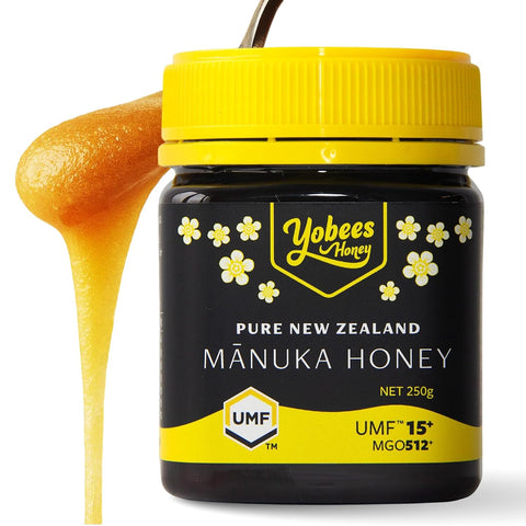 Yobees Honey Raw and unpasteurized New Zealand Manuka Honey Organic | MGO 261+ / Certified UMF 10+ | 17.6oz