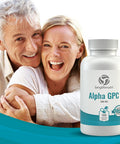 LongLifeNutri Alpha Gpc Choline Supplement 300Mg - 180 Vegetarian Capsules | Made In Usa | Cognitive Enhancer Nootropic | Supports Memory & Brain Function | Boosts Focus & Mood | 300 Mg Pure Powder Pills Complex
