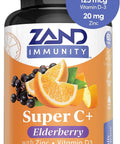 Zand Immunity Super C+ With Elderberry All Day Immune Support 1000Mg Pureway-C Vitamin C Plus Zinc & Vitamin D-3 Enhanced Absorption 60 Tablets 30 Servings
