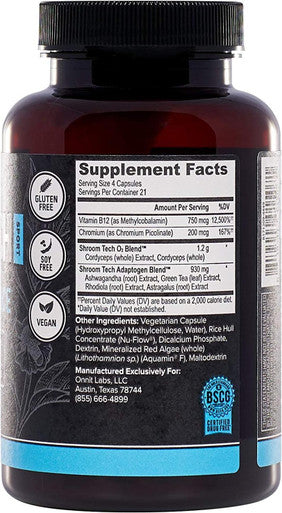 Onnit Nootropic Stack - Alpha Brain (30ct) + Shroom Tech Sport (84ct)