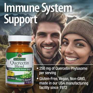 Nature'S Answer Quercetin Blend 60 Capsules Respiratory Support Immune Support Reduces Inflammatory Response | Gluten | Kosher | Vegetarian | Vegan | Non-GMO