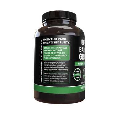 PURE ORIGINAL INGREDIENTS Barley Grass (365 Capsules) No Magnesium Or Rice Fillers, Always Pure, Lab Verified