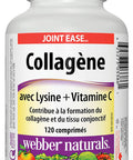 Webber Naturals Collagen Plus Lysine and Vitamin C Tablets 120Count