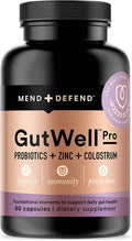 Mend Defend GutWell Pro 60 Capsules Probiotic Immunity and Gut Health Adult Supplement