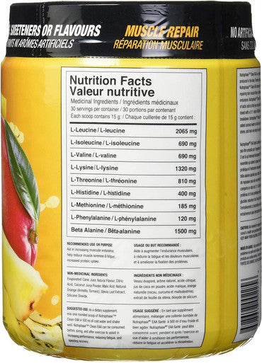 NutraPhase Clean EAA, All Natural, Vegan Friendly, Gluten Free, Amazing Taste, Pineapple Mango, 30 Servings