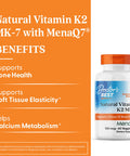 Doctor'S Best Natural Vitamin K2 Mk7 With Menaq7 Multivitamins 100 Mg 60 Veggie Capsules