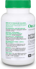 Organika Activated Charcoal- Homeopathic Charcoal, Digestive Support, Detox, Gas And Bloating Support- 90Vcaps