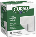 Curad Large Pro-Gauze Pads 4" x 4" 25 Count (Pack of 24)