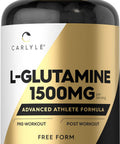 Carlyle L Glutamine Capsules | 1500Mg | 240 Count | Advanced Athlete Formula | Pre And Post Workout | Non-Gmo, Gluten Free Supple