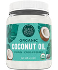 Island Fresh Organic Coconut Oil, Extra Virgin, Cold-Pressed, 54 fl oz ÃƒÂ¢Ã¢â€šÂ¬Ã¢â‚¬Å“ USDA Organic, Non-GMO for Cooking, Baking, Hair and Skin