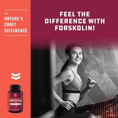 Natures Craft Pure Forskolin Extract - Fat Burning & Metabolism Boosting Weight Loss Supplement - Natural Pills for Women & Men 30 Servings per Container