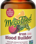 Megafood Blood Builder Minis - Iron Supplement Clinically Shown To Increase Iron Levels Without - Iron With Vitamin C, Vitamin B12 & Folic Acid - Vegan - 72 Tablets (36 Servings)