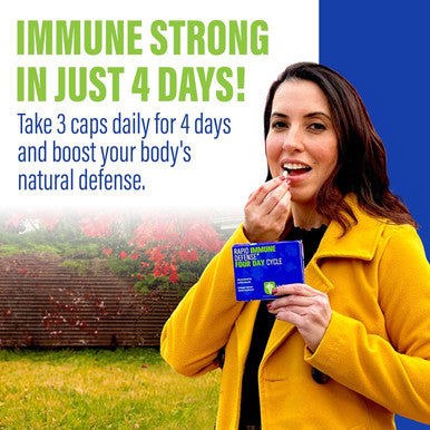 Hybridcr Rapid Immune Support Supplement Pharmacist Formulated Natural Herbal Formula To Immunity Boost Response Gluten-Natural Cold Remedy 12 Capsules In 4 Day Dose Pack