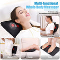 Woqqw Back Massager, Shiatsu Neck And Back Massager, Deeper Tissue Kneading Massage Pillow With Heat For Shoulders,Waist,Legs,Foot, Body Relieve Muscle Pain - Best For Women/Men/Dad/Mom