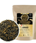 Fullchea - Chinese Tea Golden Monkey - Fujian Black Tea Loose Leaf - Golden Tea Chinese - Pleasant Taste with Malt and Chocolate - Perfect Morning Tea - 4oz / 113g