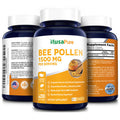 NusaPure Bee Pollen 1500mg 200 Veggie Caps (100% Vegetarian, Non-GMO & ) ly Occurring Proteins and Aminos*