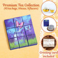 Engintea Mothers Day Tea Sampler s Set Box - Unique for Mom from Daughter Son - Herbal Green & Black Tea Set For Women Mother Tea Lovers - Relax Selection Tea - 45 Tea Bags 9 Flavors