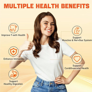 1000 Mg Calcium Citrate Supplement Gummies For Adults - Calcium Gummies With Vitamin D3, K2, Magnesium, Strontium For Women, Men - Support Calcium Absorption & Immune System