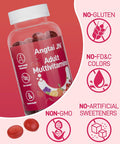 Multivitamin Gummies Multivites For Adults With 13 Vitamins And Minerals, Vegan Multivitamin Gummies, Mixed Berry Flavored, Daily Vitamin Gummy For Women & Men, 120 Count, 60 Day Supply