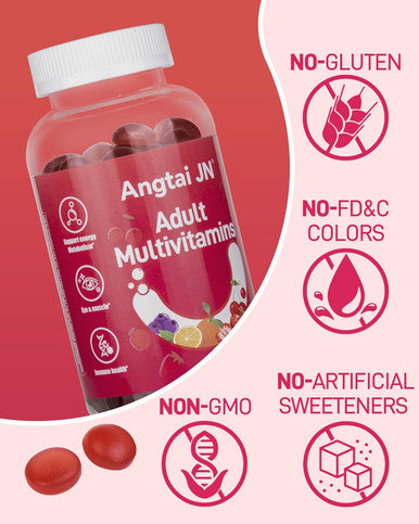Multivitamin Gummies Multivites For Adults With 13 Vitamins And Minerals, Vegan Multivitamin Gummies, Mixed Berry Flavored, Daily Vitamin Gummy For Women & Men, 120 Count, 60 Day Supply