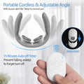 Electric Pulse Neck Massager With Heat For Pain Relief Fsa Or Hsa Eligible 10 Modes 15 Intensities Therapy Deep Tissue Trigger Point Intelligent Massager Cordless Gifts For Men Women