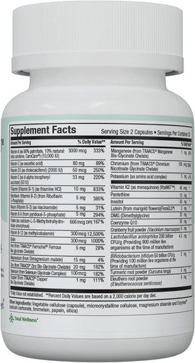 Maxi Health - Multivitamin For Women & Men - Daily Mens & Womens Vitamins With 30 Nutrients Including Iron, Zinc, Probiotics, Immune Support Vitamins & More - Easy To Swallow Maxicaps, 60 Capsules