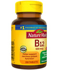 Nature Made Vitamin B12 500 Mcg Tablets 200 Count For Metabolic Health