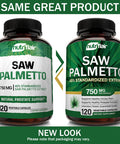 NutriFlair Saw Palmetto Extract 750mg, 120 Capsules - Prostate Supplement & Berry Health Support - Helps Block DHT to Prevent Hair Loss and Helps Reduce Frequent Urination, for Women and Men