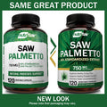 NutriFlair Saw Palmetto Extract 750mg, 120 Capsules - Prostate Supplement & Berry Health Support - Helps Block DHT to Prevent Hair Loss and Helps Reduce Frequent Urination, for Women and Men