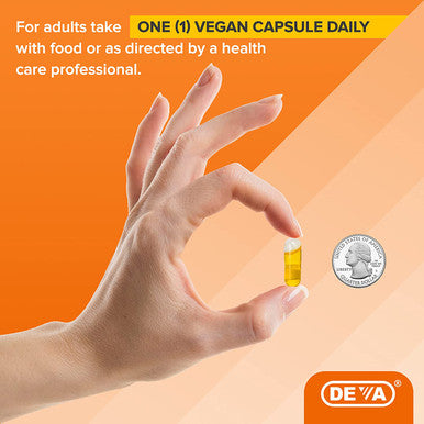 Deva Vegan Vitamins Flax Seed Oil 500Mg Vegan 90 Vcap5
