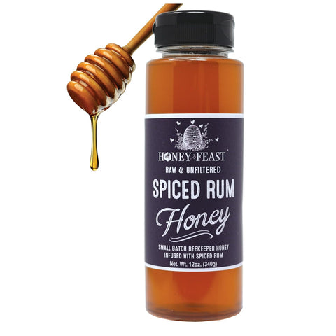 HONEY FEAST New Zealand Manuka Infused Honey with Propolis 12oz - Raw Manuka Honey, Patent Pending Formula, MGO182 Rating, Manuka Honey New Zealand