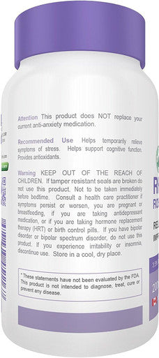 Rhodiola Rosea Organic Tibetan Premium Grade 3.5% Rosavin & 2.5% Salidroside 90 Vegetarian Caps (200 mg) - Reduce Stress & Increase Energy